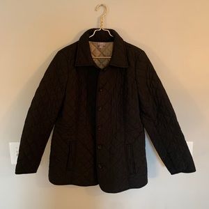 J Jill Black Quilted Jacket